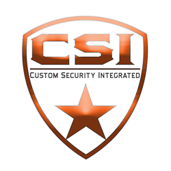 Csi custom security integrated logo.